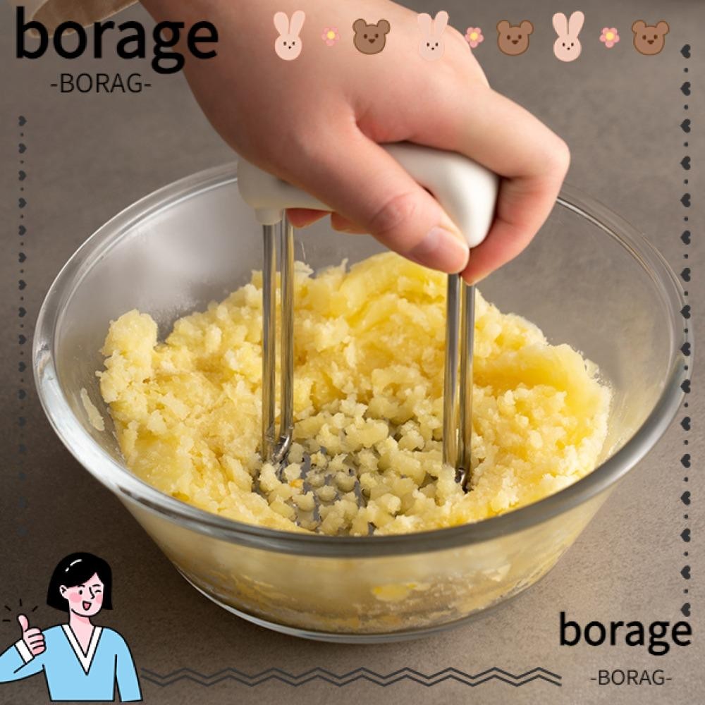 BORAG Potato Masher, Easy Grip Handle Heavy Duty Potato Press, Durable ...