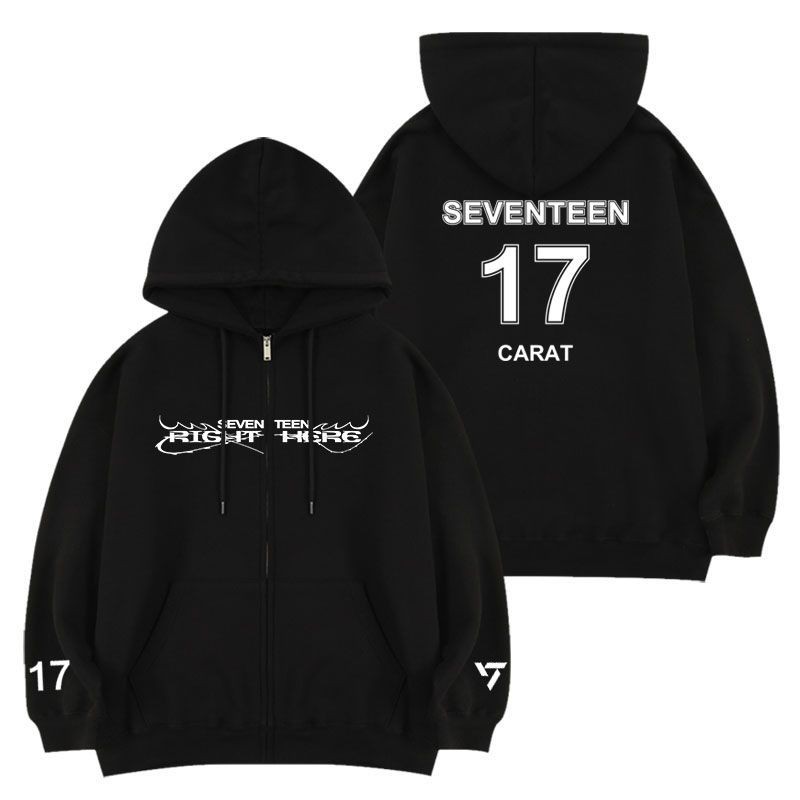 Seventeen Right Here Zip Up Hoodie コヤン SEVENTEEN World Tour RIGHT HERE in Goyang Zip Up Hoodie XL Size +