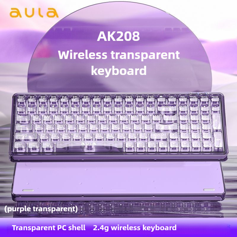Local Delivery】(Not Mechanical Keyboard)AULA AK208 Wireless 2.4G