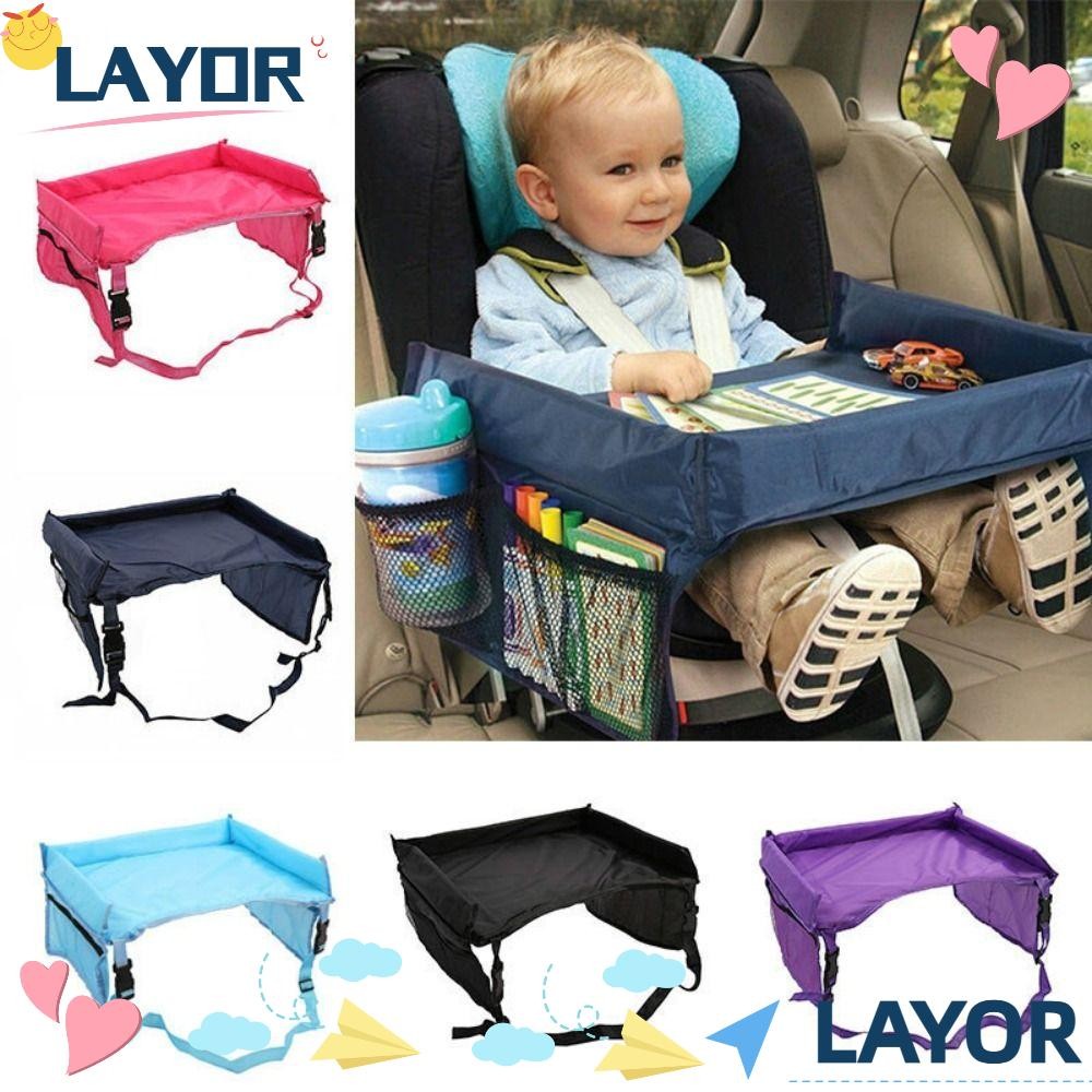 LAY Car Child Table Storage Snack Tray Polyster Waterproof Desk ...