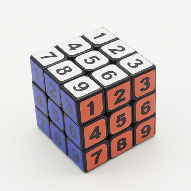 ZCube 3x3 Number Speed Cube 3x3x3 Sudoku Magic Cube Black with Stickers ...