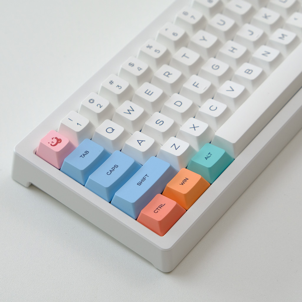 Original height chalk PBT thermal transfer key cap 151 key big suit ...