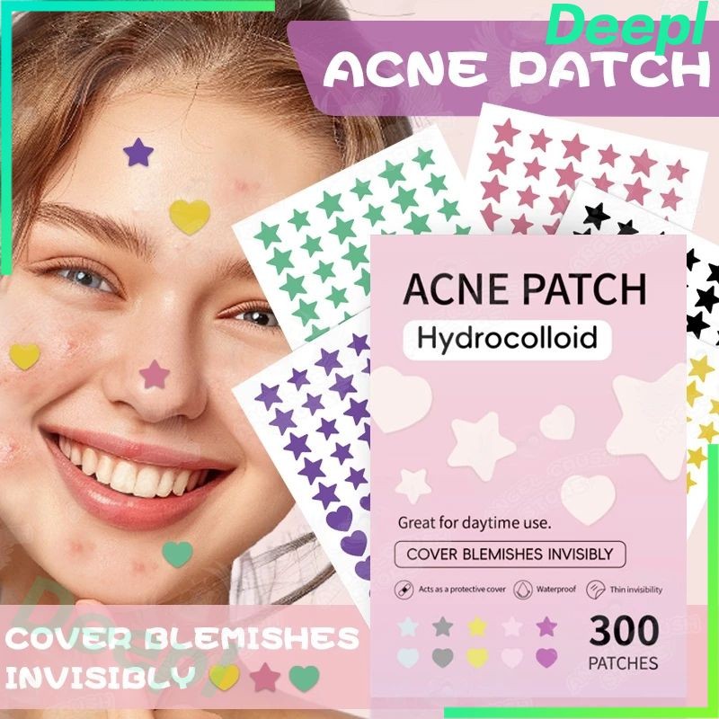 200 Patches Boutons Anti-acné - Étoiles Imperméables - Soin Peau - Neuf - Lot économique