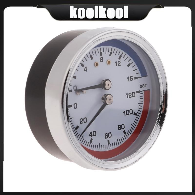 kool Thermomanometer Boiler Temperature Pressure Gauges Pressure Gauges ...