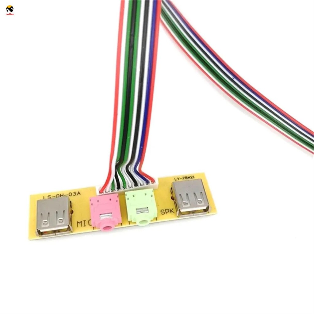 Computer Front Panel Cable 6.8cm Length Plug and Play Reversible ...