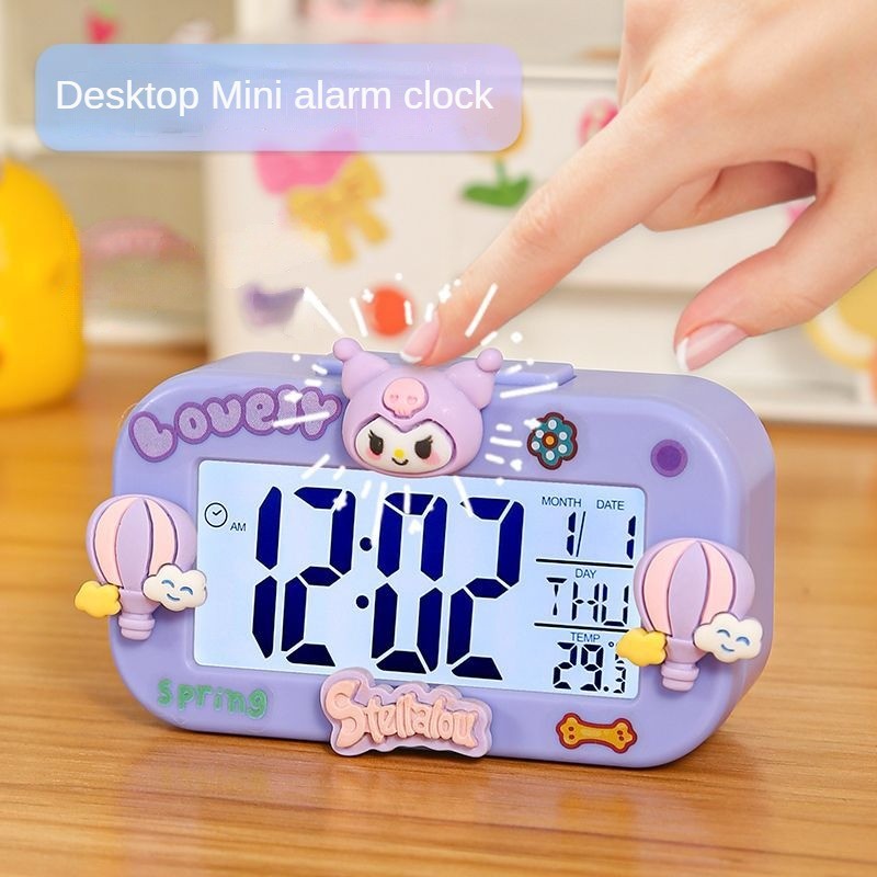Kuromi Student Alarm Clock Dormitory ins Clock High-value Multi ...