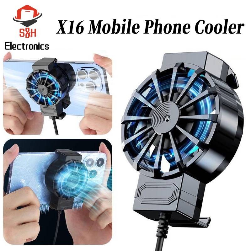 X16 Mobile Phone Cooling Portable Mini Phones Turbo Hurricane Cooler ...
