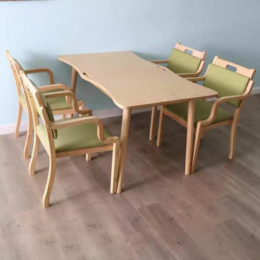 Nursing Home Dining Table and Chair Suitable for the Old Chair with ...