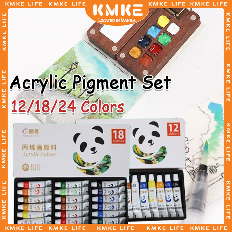 12/18/24 Colors Acrylic Painting Set Paint Pigments For Kids Drawing ...