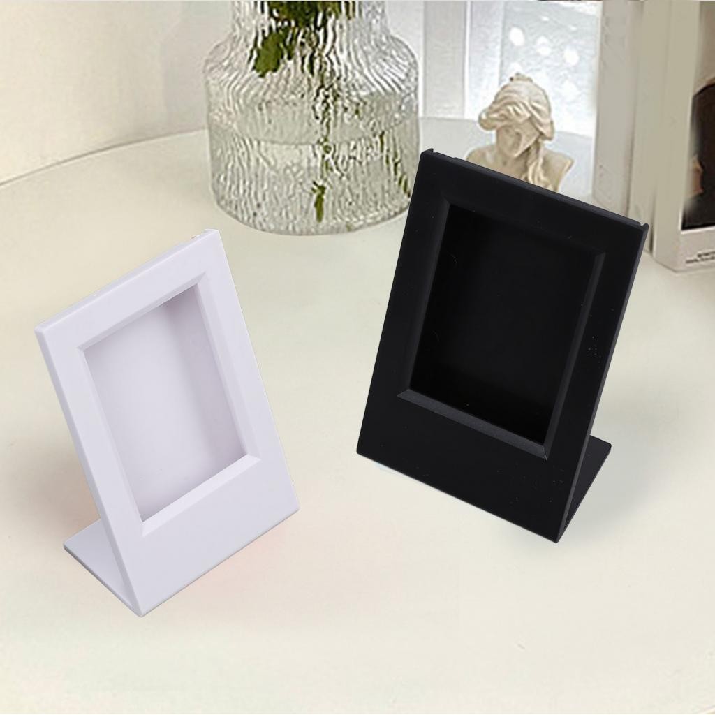 2x L Shape Photo Frame Acrylic Collectible Decoration Simple Ideal ...