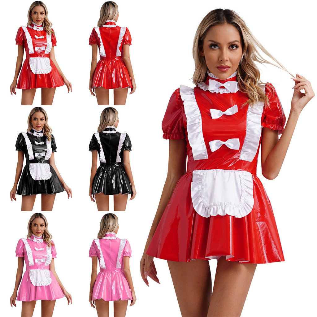 Naughty Vinyl Maid Costume