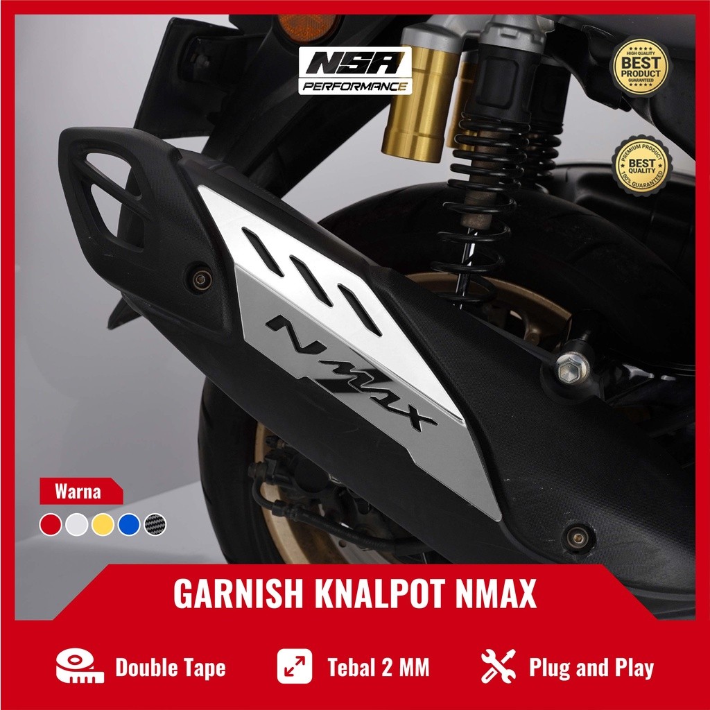 NSA COVER GARNISH EXHAUST Nmax New Exhaust GARNISH Nmax New Motorcycle ...