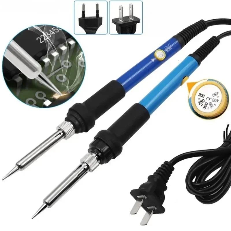 60W Temperature Electric Soldering Iron Welding Solder Rework Station ...