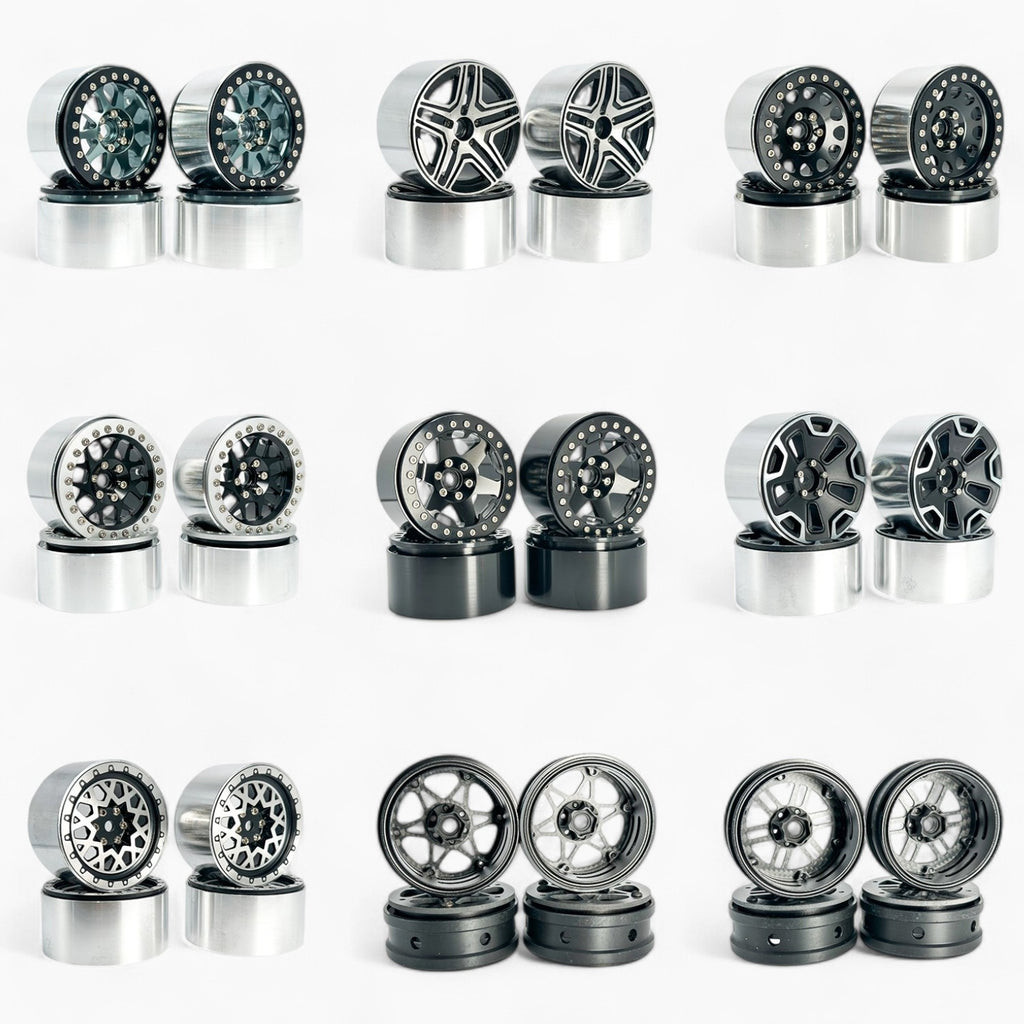 2.2 Inch Metal/Carbon Fiber Rims for 1/10th Scale RC Crawler | Shopee ...