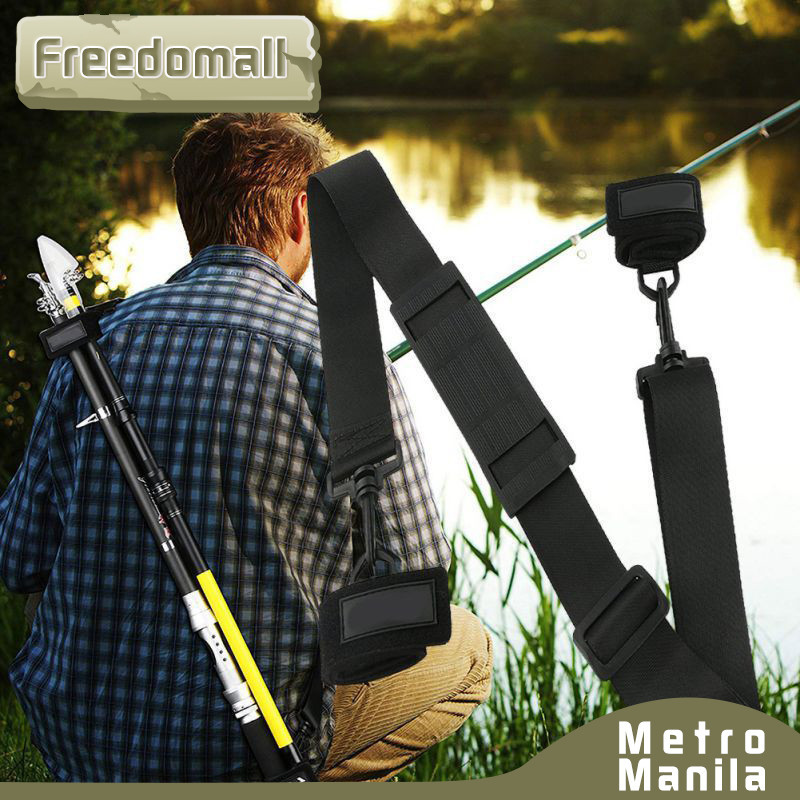 Fishing Rod Shoulder Straps Adjustable Length Anti Slip Fishing Rod ...
