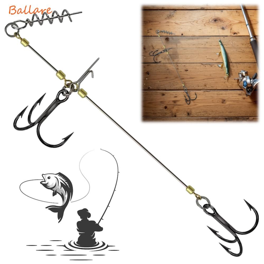 Big Rigs BOSS PIKE RIGS - 3 X Single Hook Hair Kebab Rig - Pike Wire ...