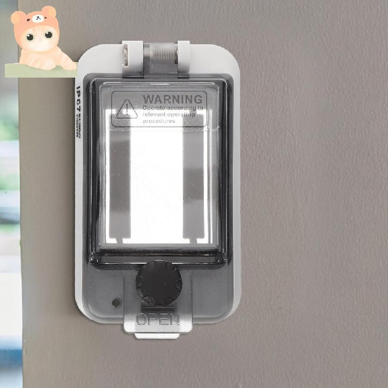 Transparent plastic protective window cover circuit breaker switch box ...