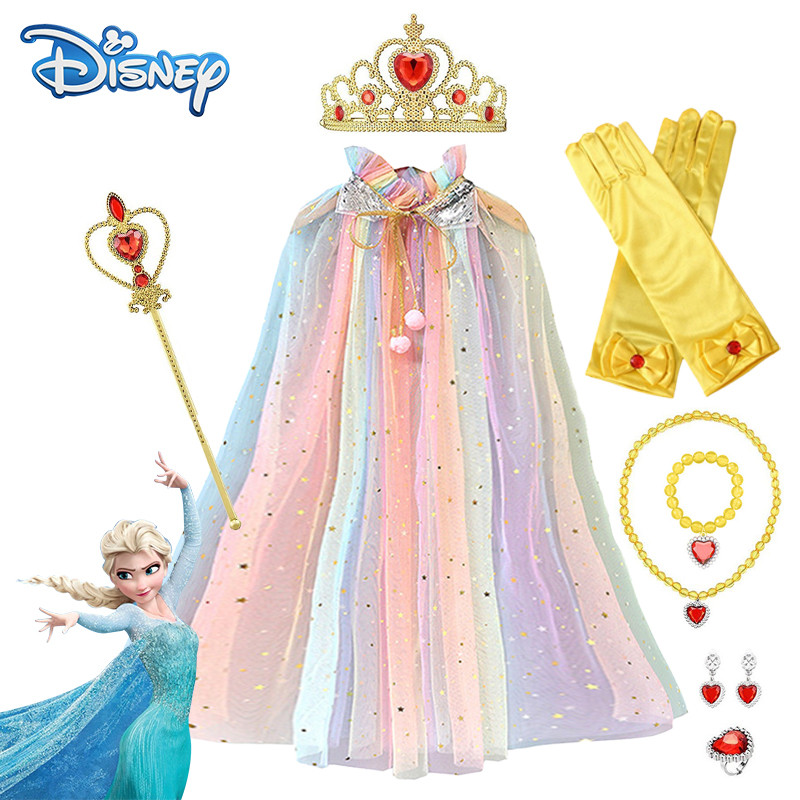 Disney Frozen Princess Ring Necklace Earrings Set 6pcs Kids Party ...