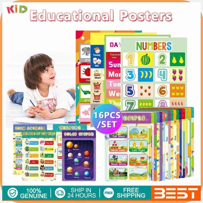 16PCS{ya)Chart;UF;For;fq`Kid