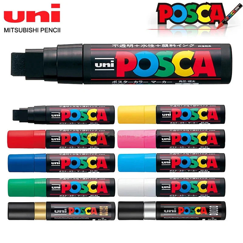 1 PC-17K Japanese Posca-marker Parts Graffiti Painting POP Poster ...