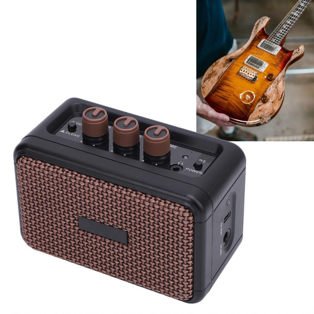Mini Guitar Amp 6.35mm Interface Electric Amplifier for Practice ...