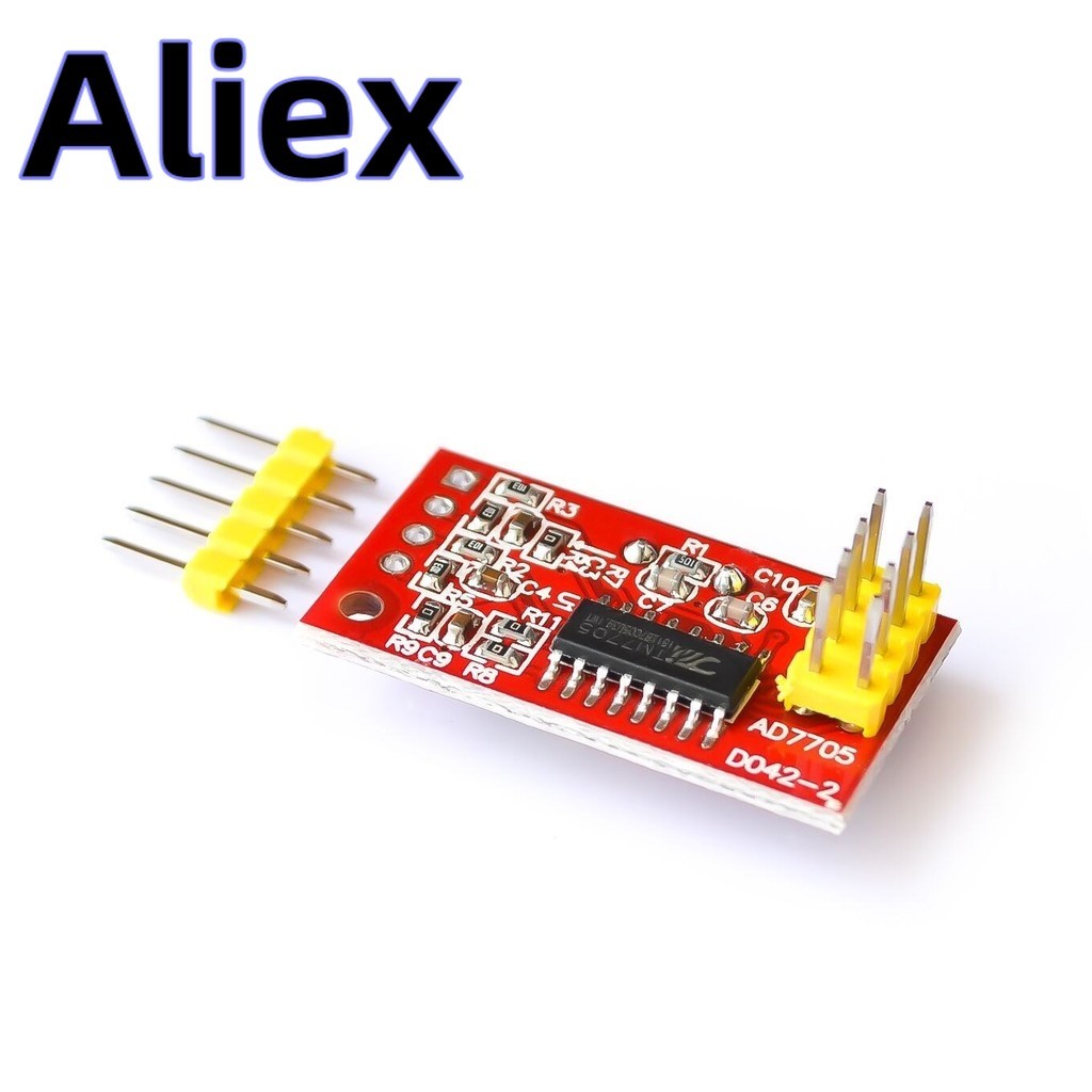 AD7705 Dual 16 bit ADC Data Acquisition Module Input Gain Programmable ...
