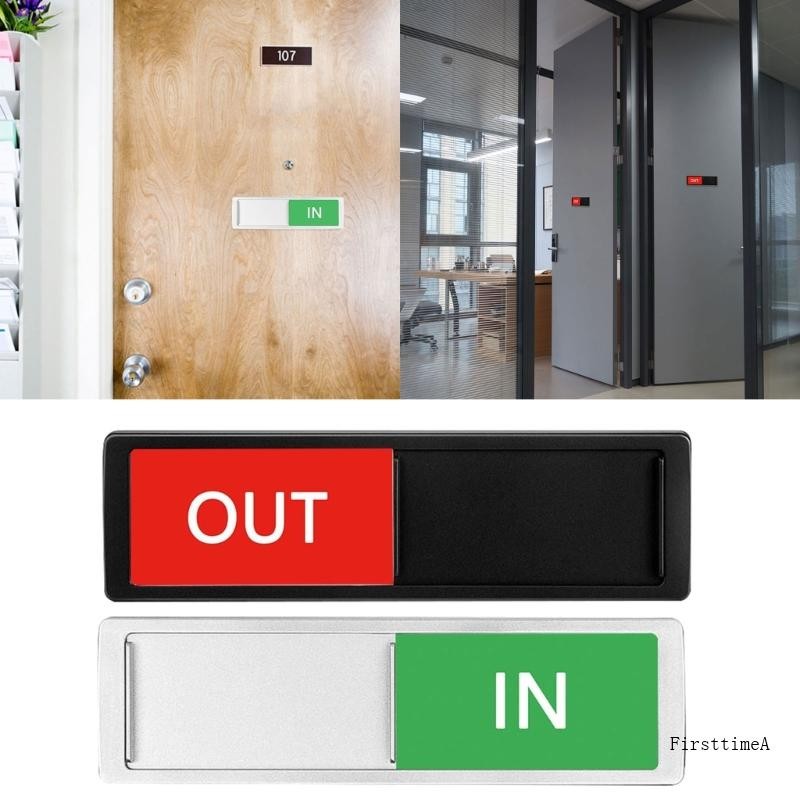 FE Office Door Sign In Out Office Sign for School Door Magnetic Slider ...