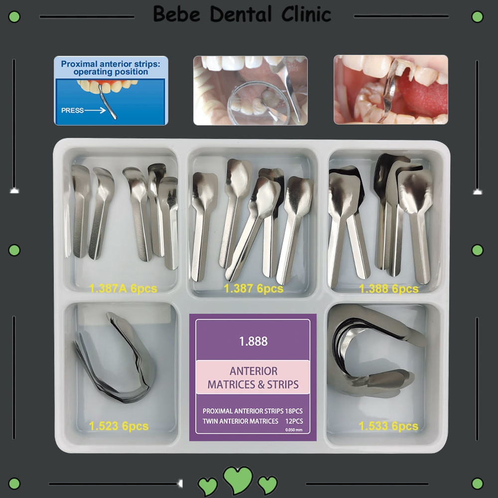 Box Dental Proximal Anterior Strips Large Small Twin Anterior Matrices ...