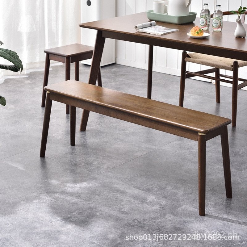 Long Bench Living Room Shoe Changing Bench Simple Solid Wood Long Bench ...