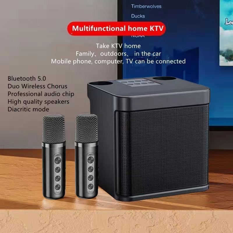 3D Stereo Amplifier Speaker Wireless Bluetooth Dual Microphone speaker ...