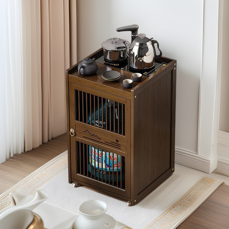 【FYS】Household Mobile Tea Table Single Door Tea Cabinet Boiled Boiled ...