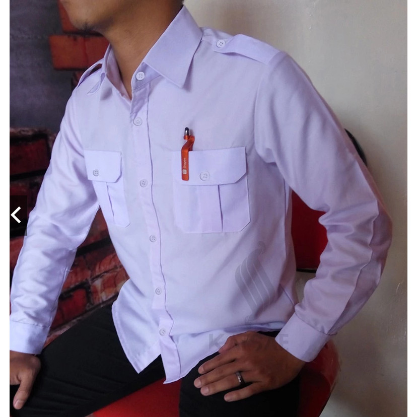 KEMEJA Latest white long-sleeved PDL PDH service uniforms for men's ...
