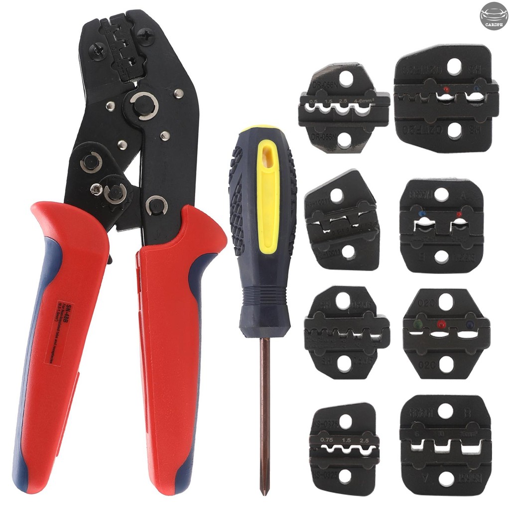 Ratcheting Crimping Tool Set for Heat Shrink Terminals, Non-Insulated ...