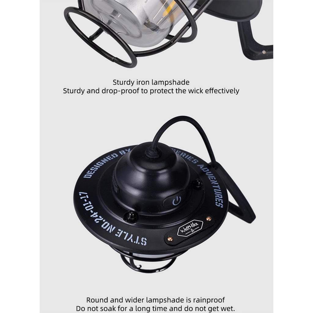 WELLHIKE Rechargeable Decorative Camping Light 80H Continuity Ambient ...