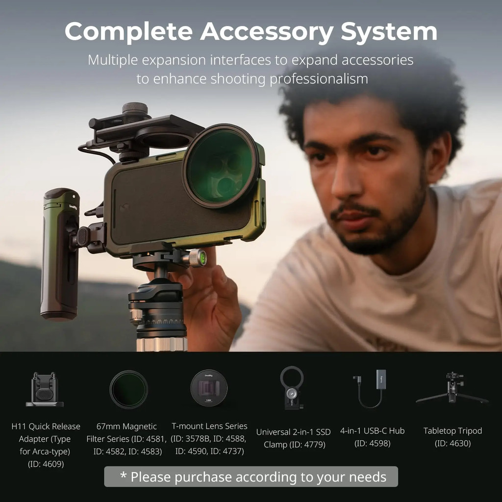 SmallRig 16 Pro/Pro Max Cage Kit X Brandon Li Mobile Lightweight Video ...