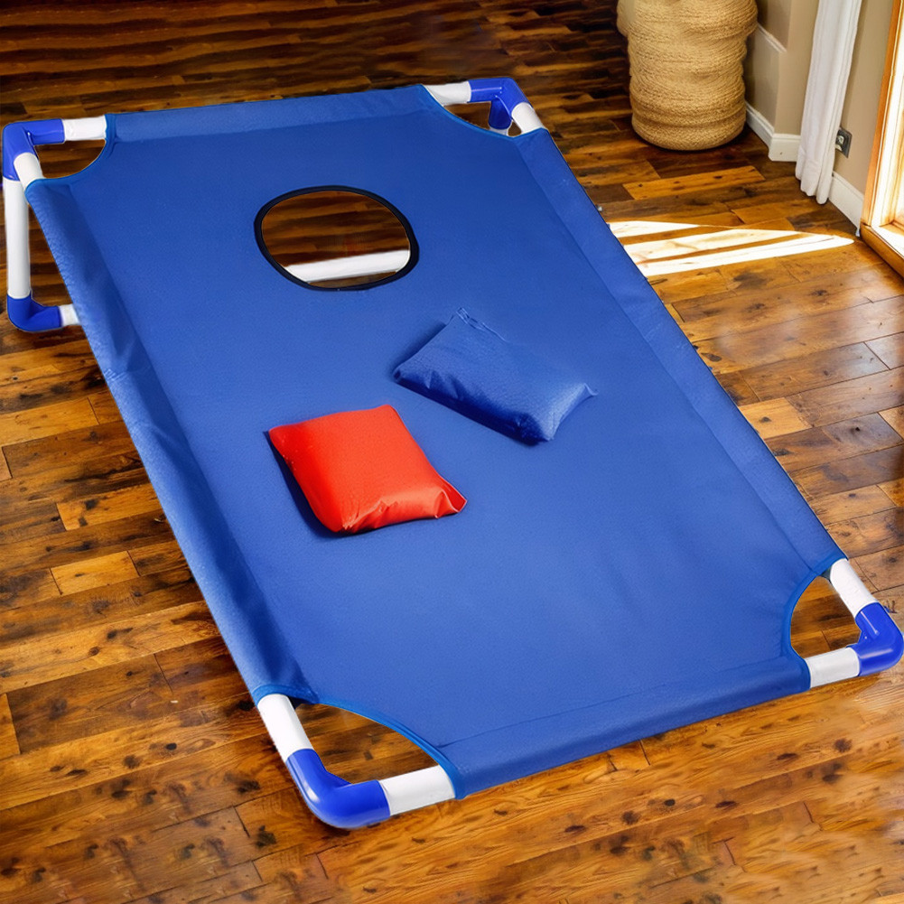 Happy Corn Hole Game with 6 Bags Useful Outdoor Toss Game Set for Kids ...