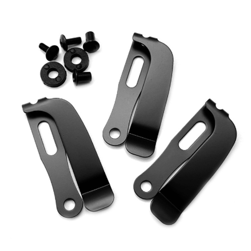 Stainless Steel Kydex Belt Clip – 420 Stainless, 3.34 Inch, Universal Sheath/Holster Back Clip, For Outdoor & Daily Carry