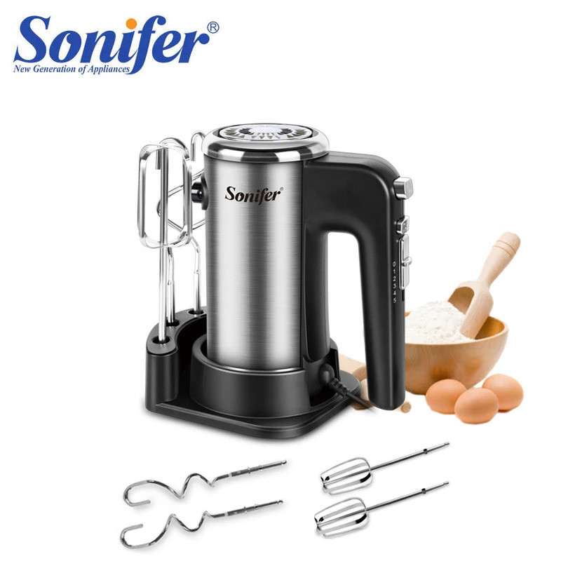 Hand Mixer with Copper Motor, 5 Speed Control with Turbo, Storage Base ...