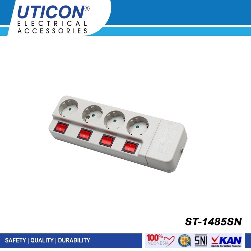 UTICON 4-Pin Grounded Switch Socket ST 1485 SN (Wireless) (K) | Shopee ...