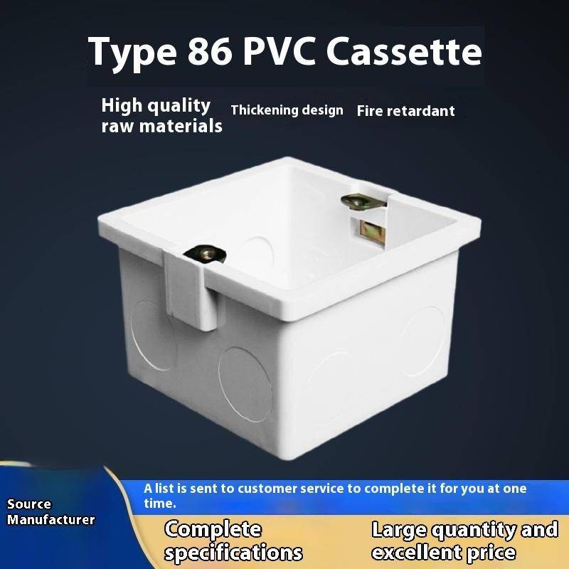 86 Type Bottom Box Switch Box Socket Junction Box Cassette PVC Pre ...
