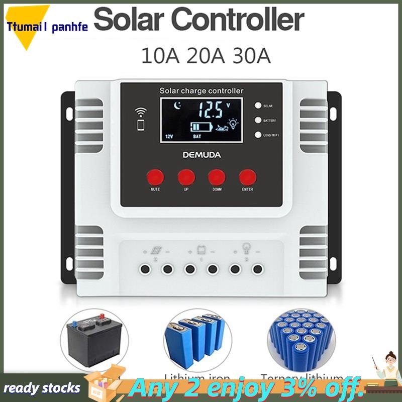 【ttumai4panhfe】Solar Charge Controller 20A App Real-Time Data ...