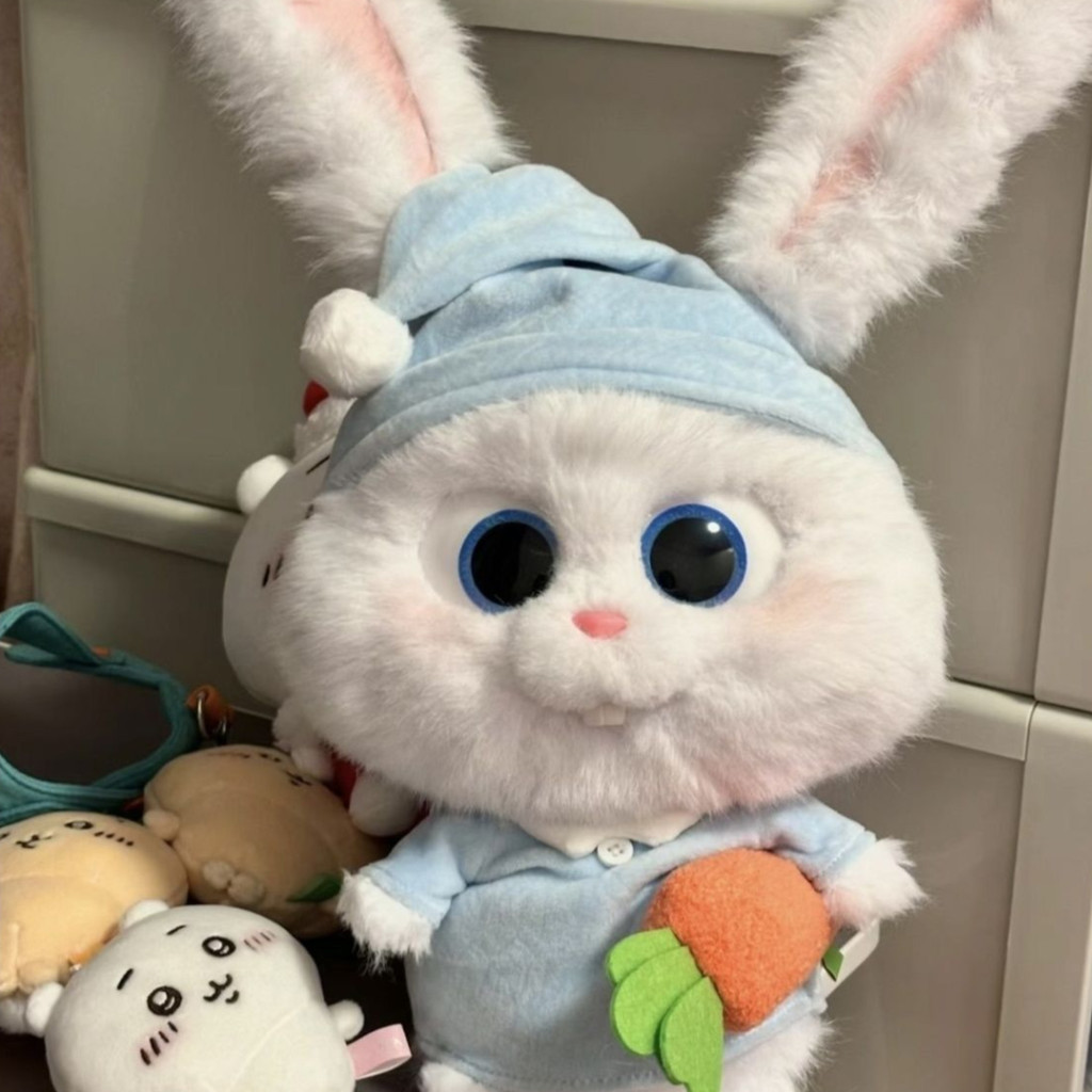 Rabbit Hugging Carrot Dolls Plush Snowball Doll Toy Kids Rabbit Toys ...