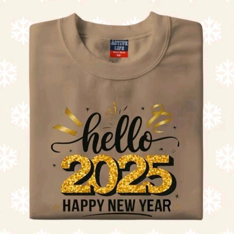 Mocca Mousse color of the year Hellow 2025 Happy New Year Tshirt FAHAD