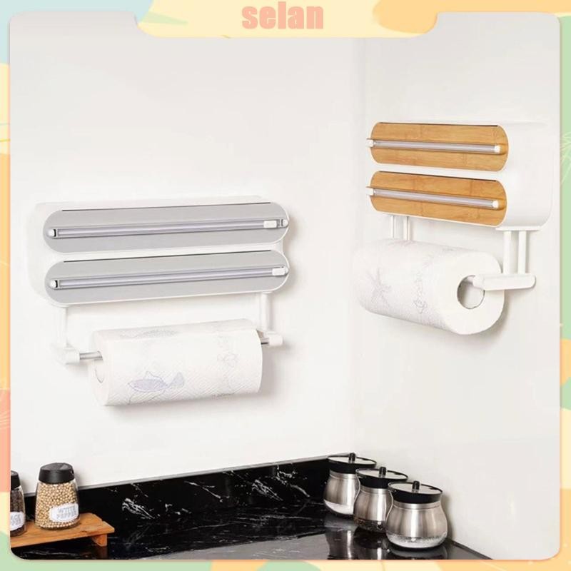 SEL Magnetic Foil Dispenser Rack Aluminum Cling Film Cutter Convenient ...