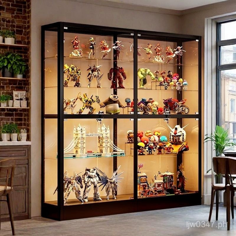 LEGO Dustproof Display Cabinet for Home Use, Transparent Glass Cabinet ...