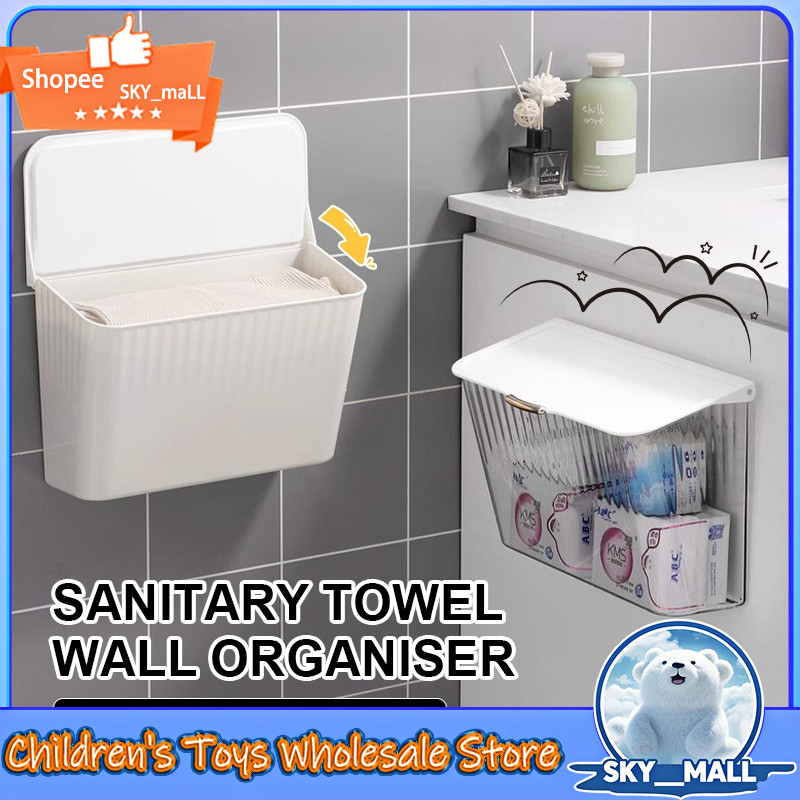 Bathroom tissue storage box Sanitary napkin storage box Waterproof wall ...