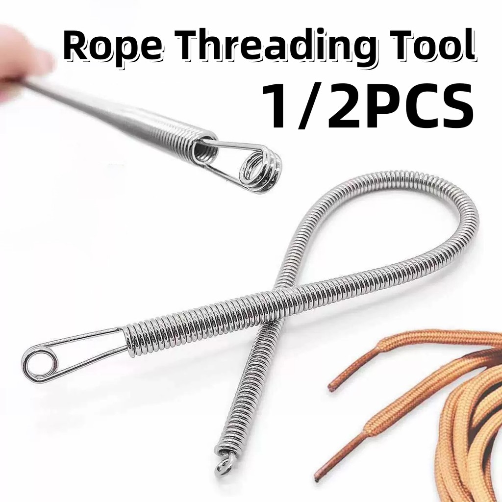 1/2PCS Bendable Spring Drawstring Needle Threader Multipurpose Rope ...