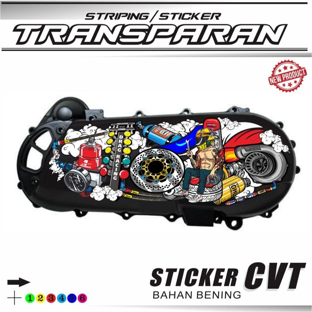 NEW UV TRANSPARENT VARIATIONS CVT BAK STICKER VARIATIONS COOL MOTIFS ...