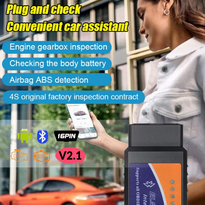 [Easy Use Plug Check] Automobile Fault Diagnosis Instrument/Engine ...