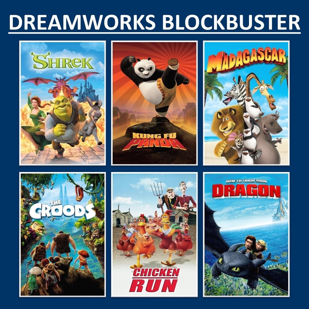 [ USB with MOVIES ] 30 MOVIE | DREAMWORKS ANIMATION KIDS CARTOON | Blue ...